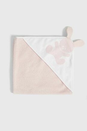 Brisača za dojenčka United Colors of Benetton - roza. Brisača za dojenčka iz kolekcije United Colors of Benetton. Material je varen za občutljivo otroško kožo.