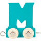 Leseni vlak barvna črka abecede M