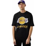 New Era Majice črna L Nba Los Angeles Lakers Script Mesh