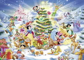 WEBHIDDENBRAND RAVENSBURGER Puzzle Disney Christmas 1000 kosov
