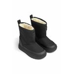Otroški zimski škornji Liewood črna barva - črna. Zimski čevlji iz kolekcije Liewood. Podloženi model izdelan iz kombinacije tekstilnega in sintetičnega materiala.
