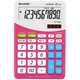 Sharp kalkulator ELM332BPK, namizni, 10-mestni, bel/roza