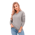 Edoti Ženski pulover TLR001 siv MDN121150 S