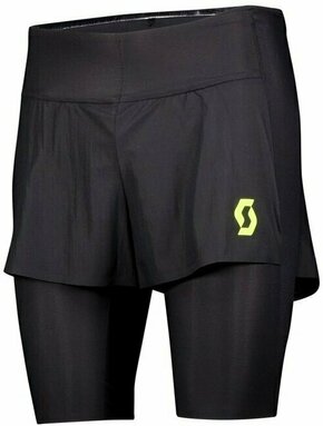 Scott Hybrid Shorts RC Run Kinetech Black/Yellow L Tekaške kratke hlače