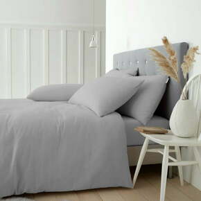 Siva bombažna posteljnina 135x200 cm – Catherine Lansfield