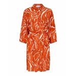 Selected Femme Srajčna obleka 16089034 Oranžna Regular Fit