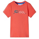 vidaXL Otroška majica z kratkimi rokavi svetlo rdeča 140