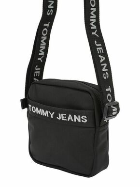 Torbica za okoli pasu Tommy Jeans črna barva - črna. Torbica za okoli pasu iz kolekcije Tommy Jeans. Model izdelan iz tekstilnega materiala.