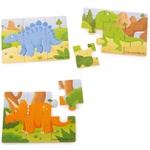 Bigjigs Toys Puzzle 3v1 dinosaury