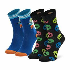 Otroške visoke nogavice Happy Socks KALN02-9300 Pisana