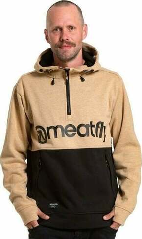 Meatfly Tason Technical Hoodie Mustard S Pulover na prostem