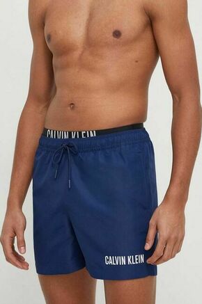 Kopalne kratke hlače Calvin Klein - mornarsko modra. Kopalne kratke hlače iz kolekcije Calvin Klein