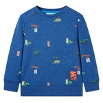 vidaXL Otroški pulover temno modra melange 92