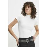 Bombažna kratka majica Answear Lab 2-pack ženski, črna barva - črna. Oprijeta kratka majica iz kolekcije Answear Lab, izdelana iz tanke, elastične pletenine. Model iz zračne bombažne tkanine.