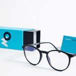 WEBHIDDENBRAND Očala z zaščito pred modro svetlobo OWLET BLUE, manjši okvirji, črni