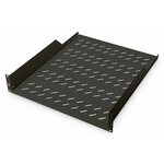 DIGITUS Polica 48cm Digitus 2U 550mm - 20kg črna DN-19 TRAY-2-55-SW