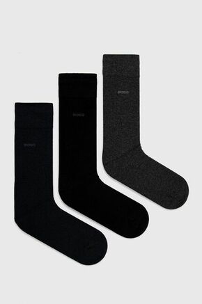 Hugo Boss 3 PAKET - moške nogavice BOSS 50469839-961 (Velikost 39-42)