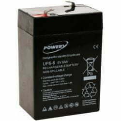 POWERY Powery rezervni Akumulator Kinderauto Injusa Smoby Diamec 6V 6Ah (nadomešča také 4Ah