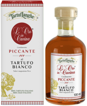 Tartuflanghe Hot &amp; Spicy ekstra deviško oljčno olje in beli tartuf - 100 ml