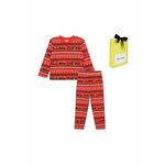 Otroška bombažna pižama Marc Jacobs x Looney Tunes rdeča barva - rdeča. Pižama iz kolekcije Marc Jacobs. Model izdelan iz pletenine vzorčaste pletenine.