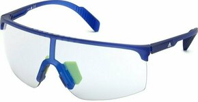 Adidas SP0005 91X Transparent Frosted Eletric Blue/Grey Mirror Blue Športna očala