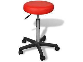 VIDAXL Pisarniški stol rdeče barve