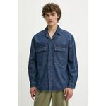 IRO Jeans srajca mornarsko modra MP18FANJA
