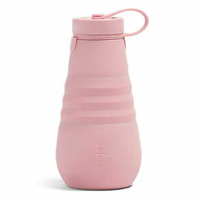 Rožnata zložljiva steklenica Stojo Bottle Carnation