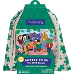 Mudpuppy Puzzle Divje živali v vrečki iz blaga 36 kosov
