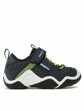 Superge Geox J Wader B. A J3530A 01450 C0749 M Navy/Lime