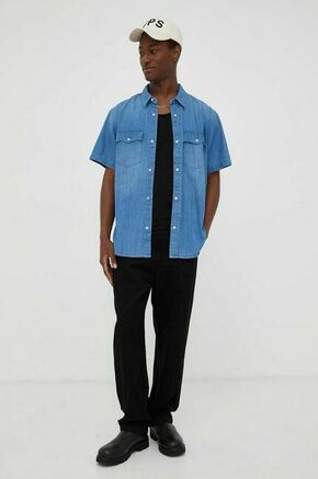 Jeans srajca Levi's moška - modra. Srajca iz kolekcije Levi's