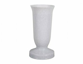 WEBHIDDENBRAND Vaza za pokopališče KALICH težka plastika granit d12x24cm