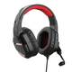 Trust GXT 448 Nixxo Illuminated gaming slušalke, 3.5 mm, rdeča/črna, 112dB/mW, mikrofon