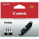 Canon CLI-551BK črnilo vijoličasta (magenta)/črna (black), 11ml/12ml/7ml, nadomestna