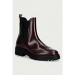 Barbour ženski usnjeni gležnjarji Fawne bordo LFO0813RE91