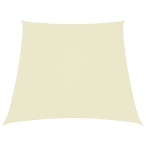 Shumee Trapezna vrtna jadra Oxford Cloth 4 / 5x4 m Krema