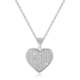 Beneto Srebrna ogrlica s srcem AGS122 / 48 (veriga, obesek) srebro 925/1000
