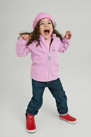 Otroška jakna Reima Vantti roza barva - roza. Otroška jakna iz kolekcije Reima. Prehoden model