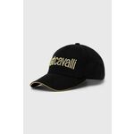 Bombažna bejzbolska kapa Just Cavalli - pisana. Kapa s šiltom vrste baseball iz kolekcije Just Cavalli. Model izdelan iz materiala z nalepko.