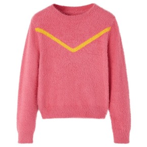 VidaXL Otroški pulover pleten old pink 92