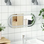 Vidaxl LED kopalniško ogledalo 60x25 cm ovalno