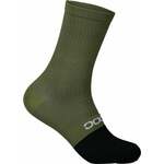 POC Flair Sock Mid Epidote Green/Uranium Black L Kolesarske nogavice
