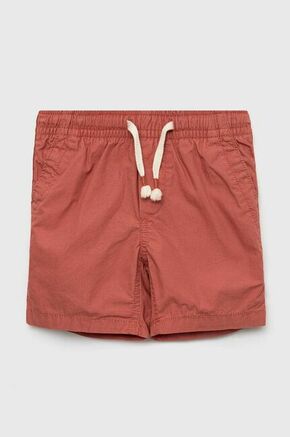 Otroške bombažne kratke hlače GAP rdeča barva - rdeča. Otroški kratke hlače iz kolekcije GAP. Model izdelan iz rahlo elastičnega materiala