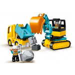LEGO Duplo® Town 10931 Nakladalec in tovornjak prekucnik