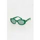 Sončna očala Swarovski 5679539 LUCENT zelena barva - zelena. Sončna očala iz kolekcije Swarovski. Model z enobarvnimi stekli in okvirji iz plastike. Ima filter UV 400.