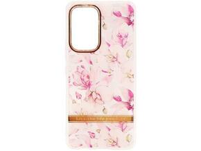 Chameleon Samsung Galaxy A53 5G - Gumiran ovitek (TPUP) - Flowers - roza