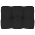 vidaXL Blazina za kavč iz palet črna 60x40x12 cm