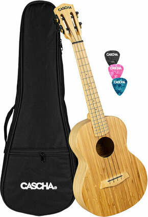 Cascha HH 2314 Bamboo Tenor ukulele Natural