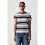 Tommy Jeans kratka majica ženska bombažna modra DW0DW23561