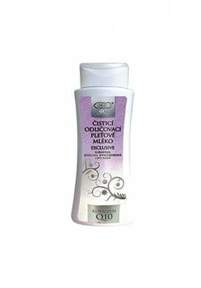 Bione Cosmetics Čistilno ( Clean sing and Make-up Milk) ličilno mleko BIO Exclusive + Q10 ( Clean sing and Make-up M